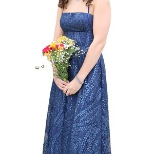 Beautiful Blue Sparkle Formal Dress